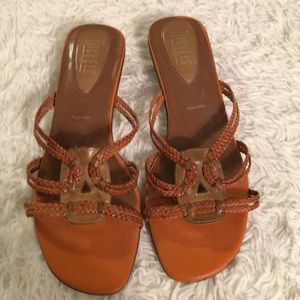 Nickels Soft Leather Braided Sandal Size 9M